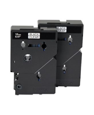 TC10 TC 0.47 in. x 25.2 ft. Tape Cartridges for P-Touch Labelers (2/Pack