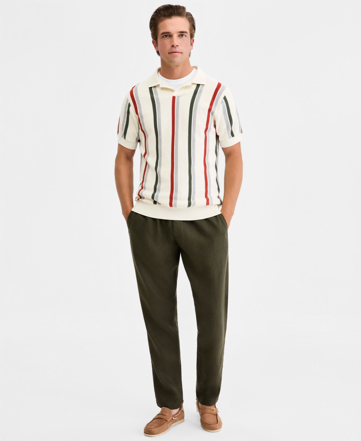 Men's Royce Hill Cotton Knit Polo Shirt