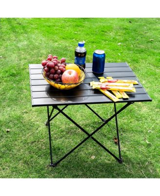Folding Camping Table Ultralight Aluminum Portable Hiking Camping Outdoor Recreation Gear