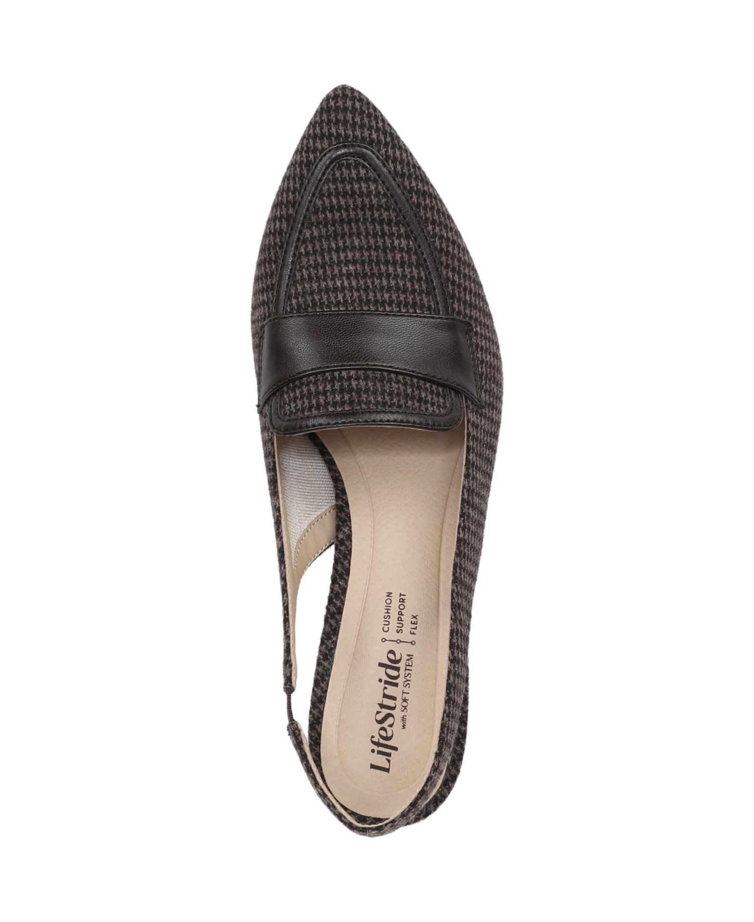 Women's Angel Pointed Toe Block Heel Slingback Pumps
