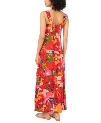 Vince Camuto Women's Thick Strap Printed Maxi Dress - Macy's