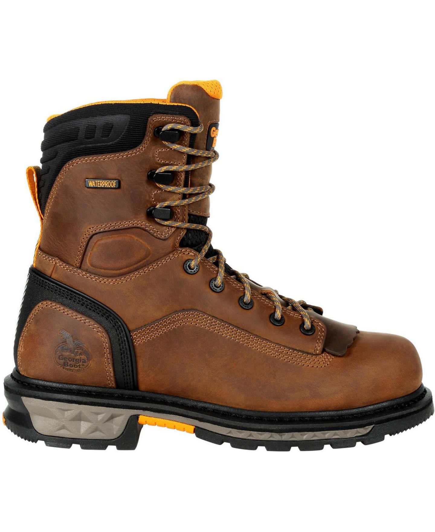 Мужские ботинки GEORGIA BOOT Carbo-Tec LTX Waterproof Work Boot, цвет: Чёрный / Коричневый — фото 1