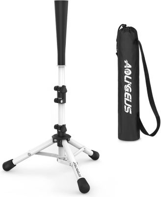 Baseball Tee Batting Tee Softball Tee Portable Travel Hitting Tee,Easy Adjustable Height,Stable Tripod Stand