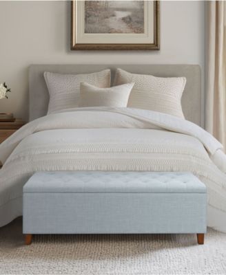 Shandra 49" Tufted Top Upholstered Storage Bench