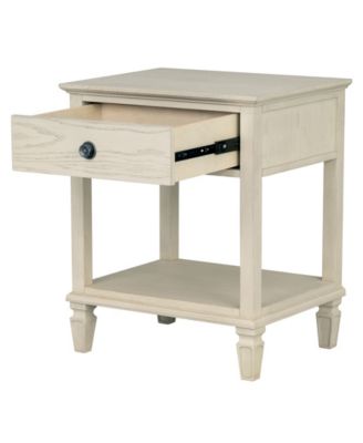 Victoria 24" One-Drawer Wood Bedside Table
