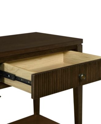 Kenna 26" Wood Fluted Drawer Nightstand