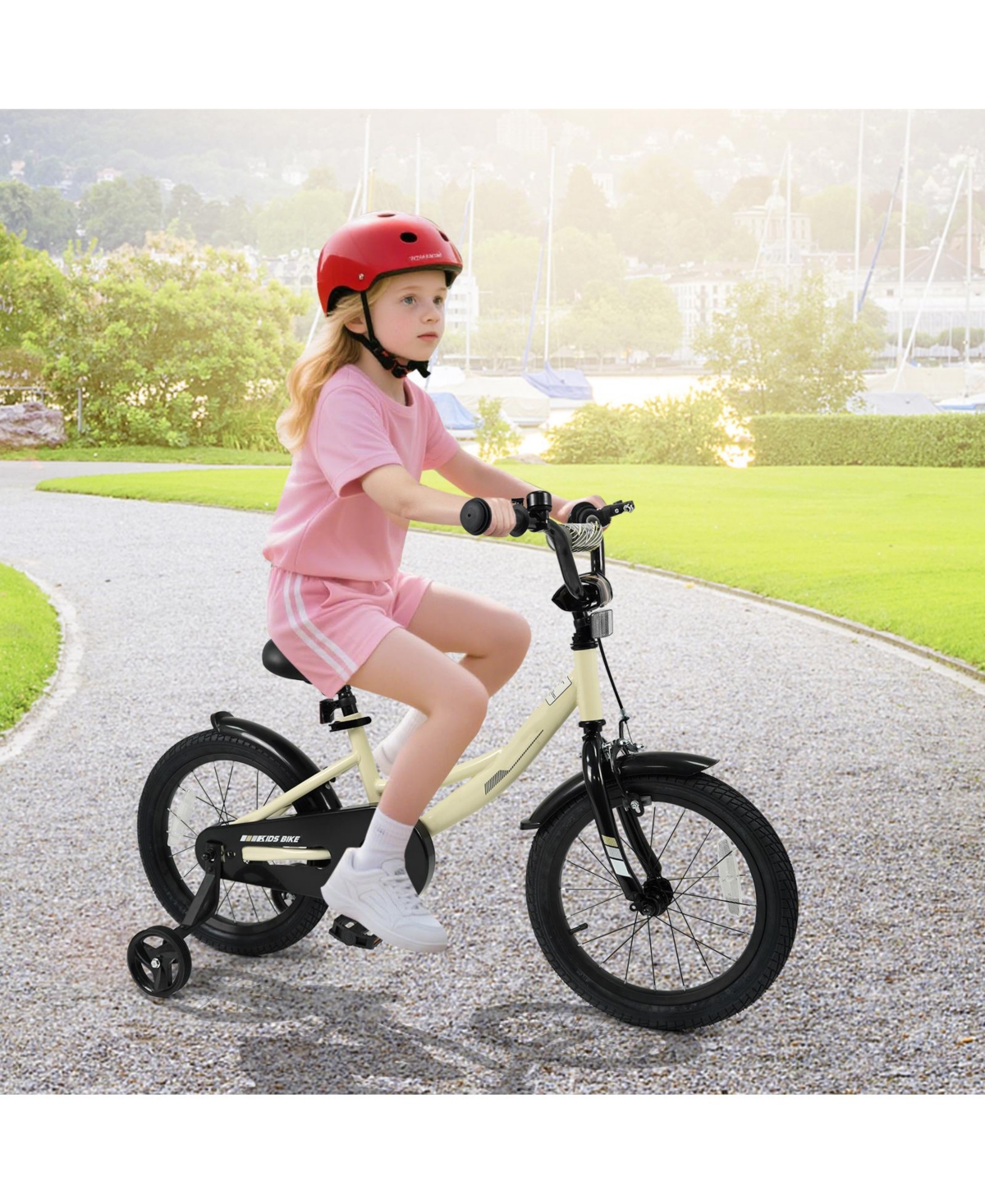 Slickblue Kids Bicycle Sport Style with Detachable Training Wheels Bike