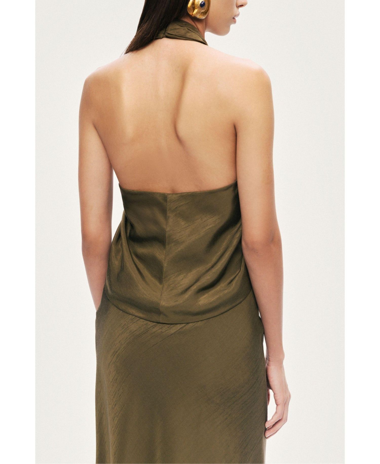 Women's Twist Halter Neck Bustier
