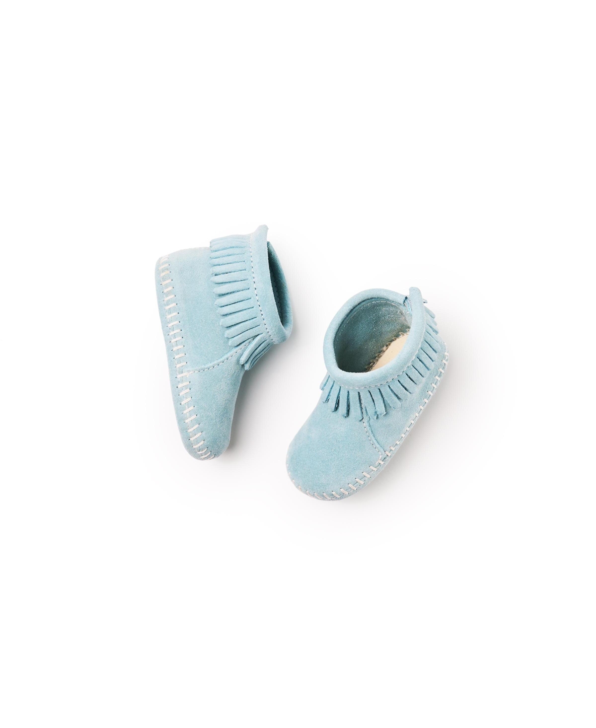 Minnetonka Baby Suede Back Flap Booties