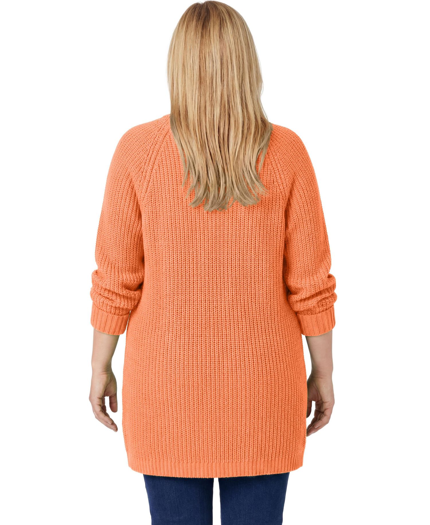 Women's Within Button-Front Shaker Cardigan Sweater