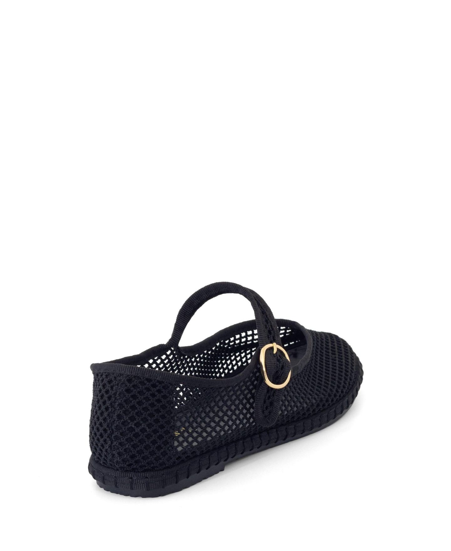 Женские балетки Therapy Australia Alicante Round Toe Mary jane ballet flats, цвет: Чёрный сетчатый — фото 3