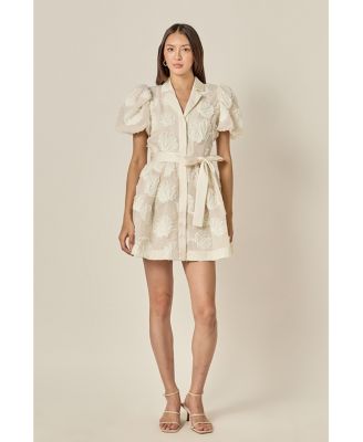 Women's Shell Mini Shirt Dress