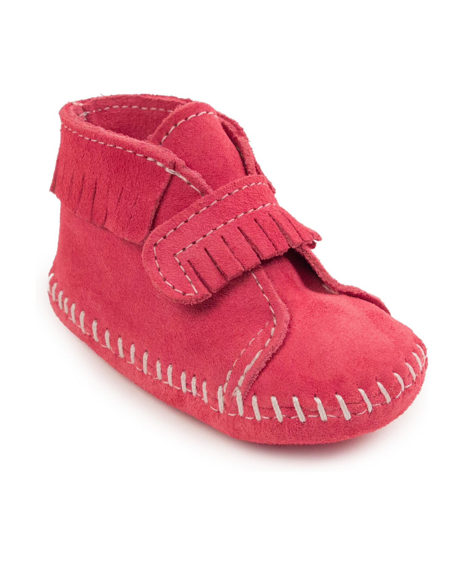 Baby Suede Front Strap Booties