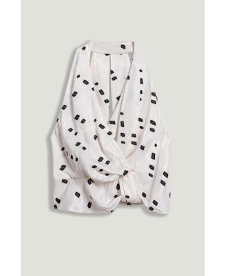 Women's Printed Halter Blouse