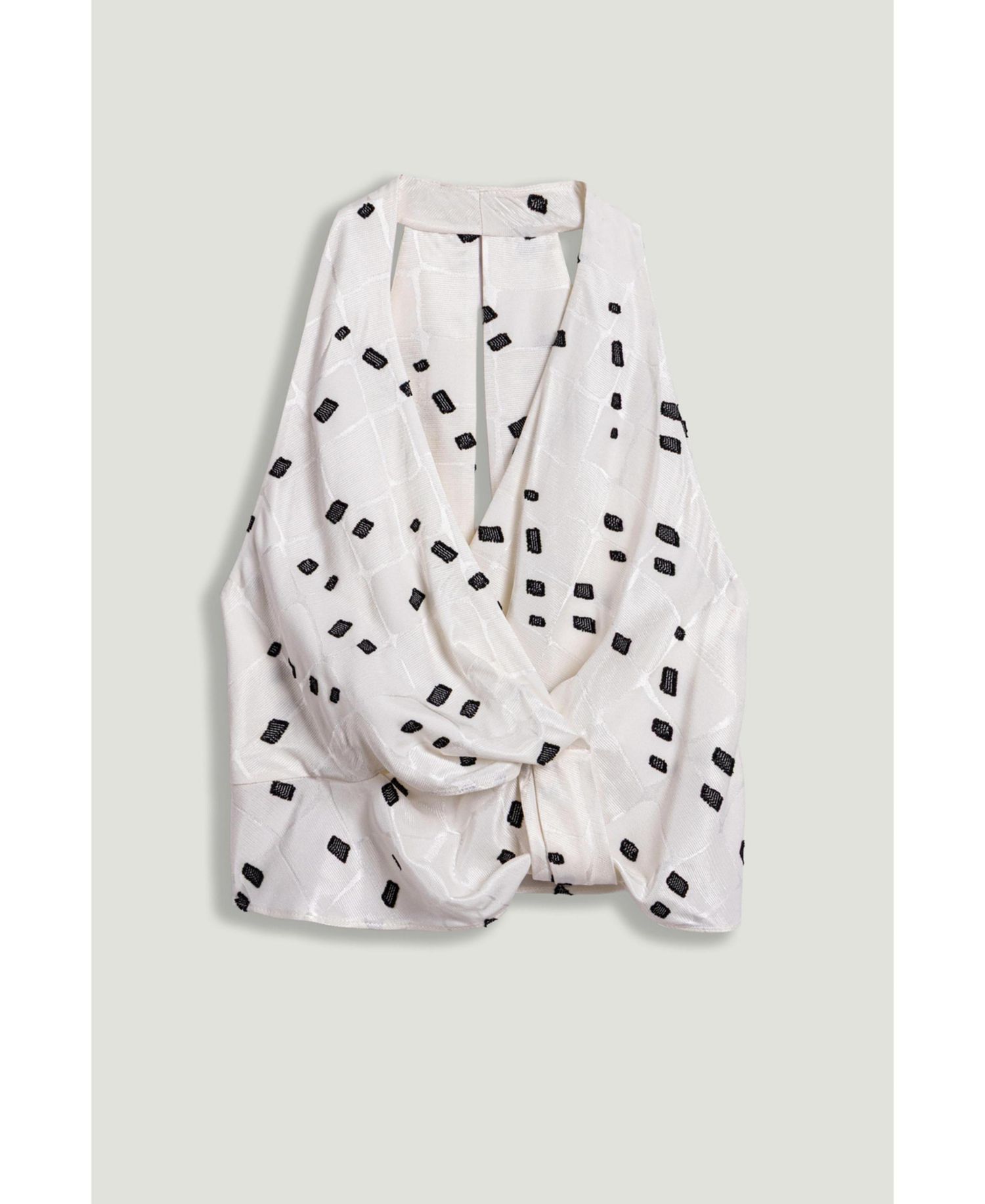 Women's Printed Halter Blouse