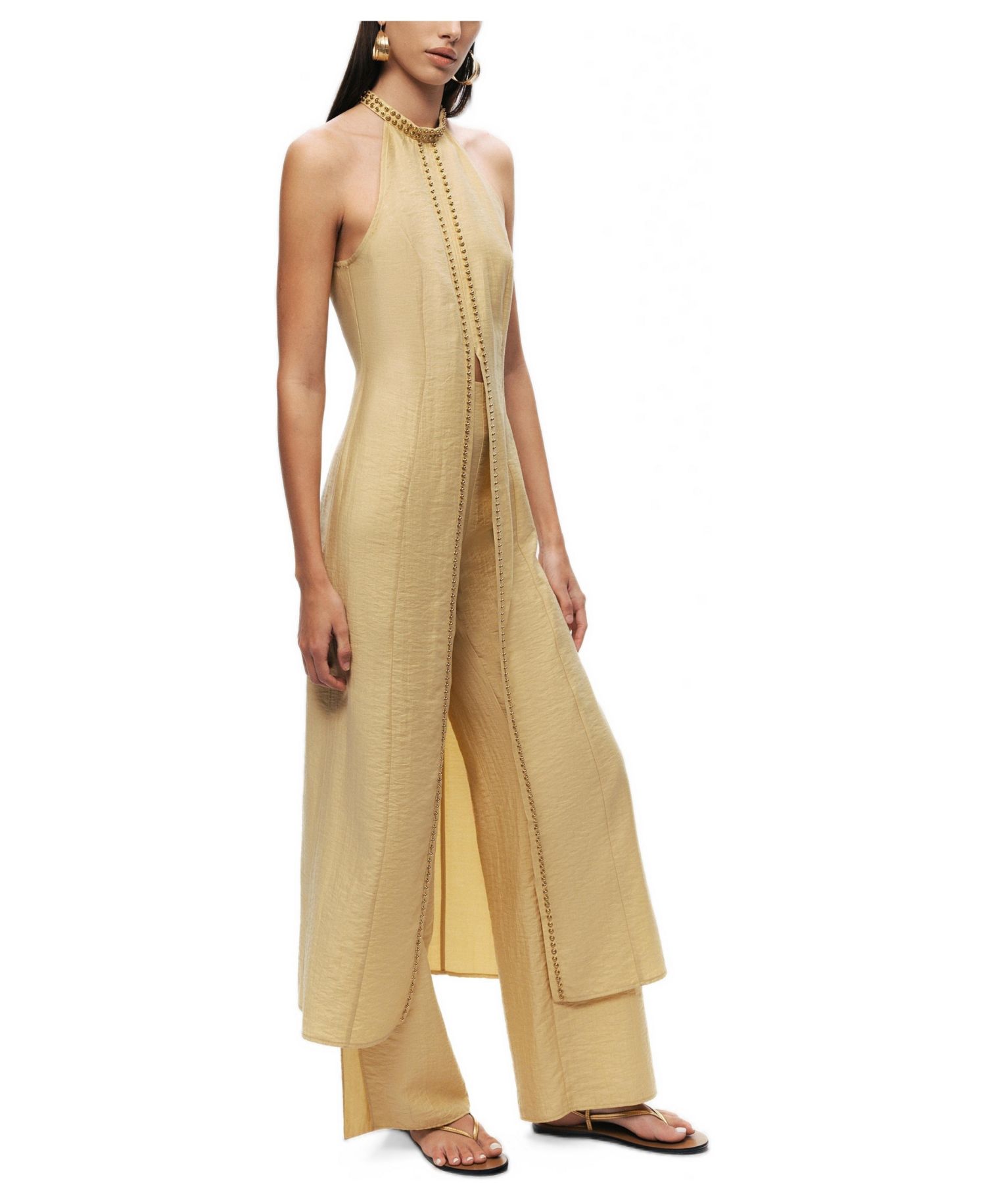 Women's Studded Halter Neck Tunic