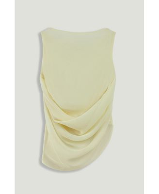 Women's Draped Sleeveless Blouse