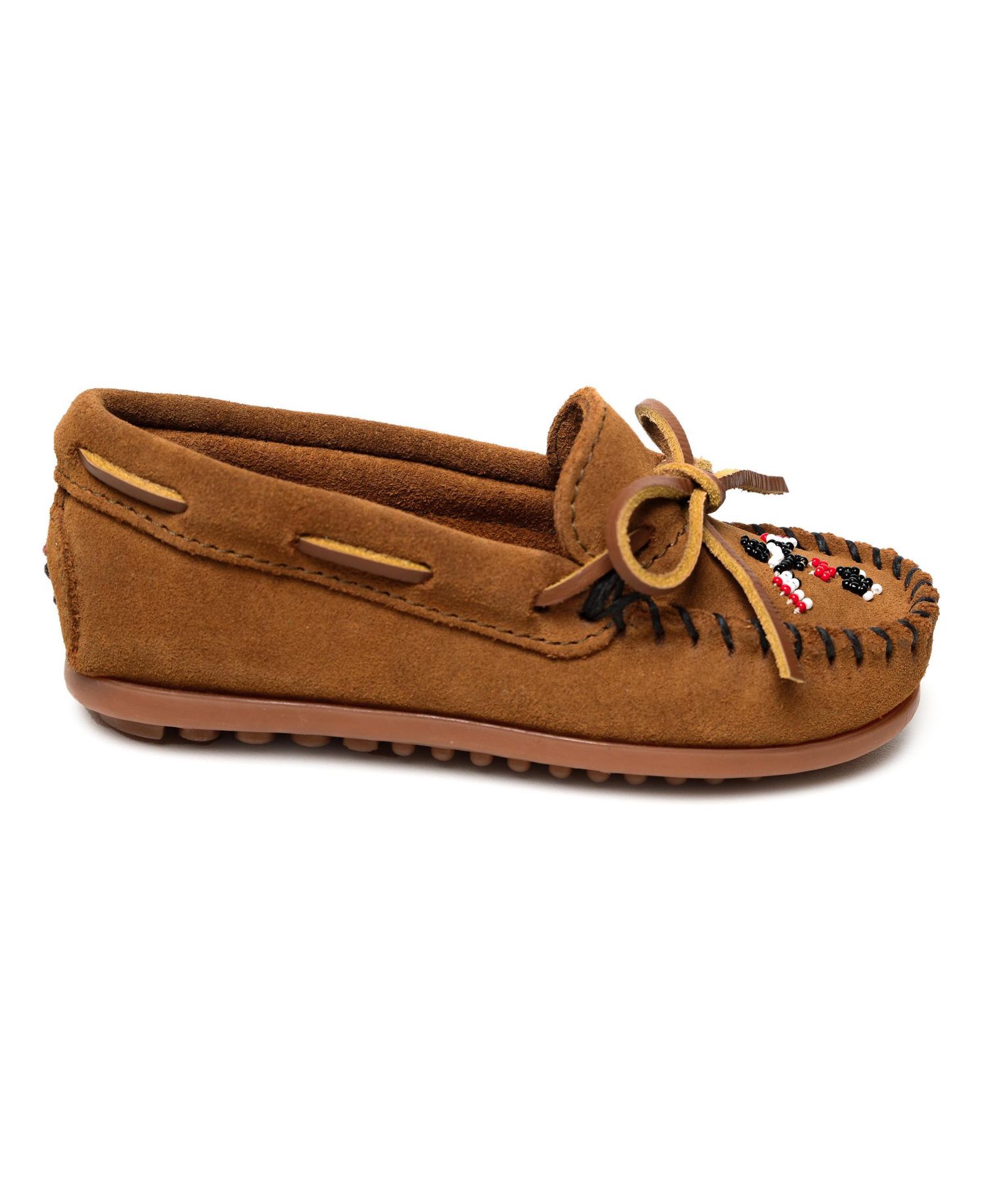 Little Girls Kids' Thunderbird Animikii Suede Beaded Moccasins