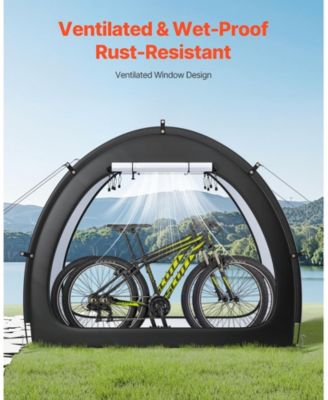 Outdoor Bike Storage Tent for 1 to 2 Bicycles with Dual Zippers