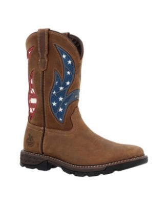Men's Carbo-Tec FLX 11" Patriotic Alloy Toe Pull-On Work Boot