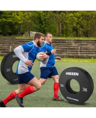 Football Tackle Wheel Dummy Denser Softer Foam Tackling Dummies for Football Youth - Tackling Wheel with Straps (1PCS)