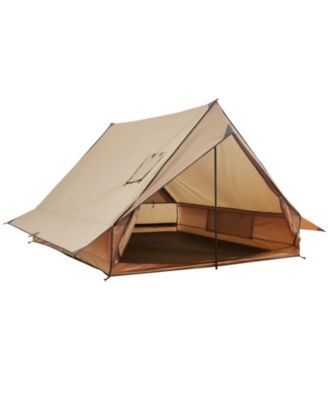 2-Person Cabin Hot Tent with Stove Jack and Poles, Waterproof 4-Season Winter Tent with Fireproof Ground Mat