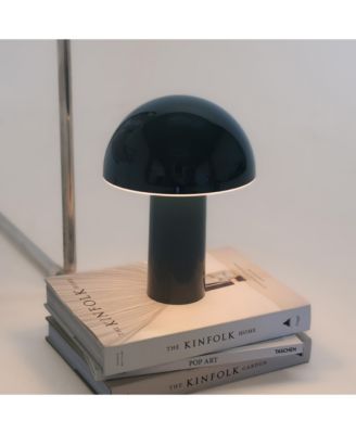 Celia Portable LED Table Lamp with Dome Mushroom Shade