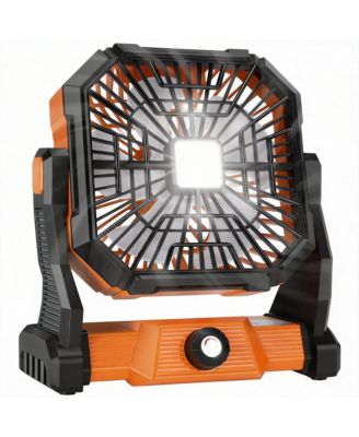 Personal Fan LED Lantern 270 Degree(s) Rotation USB Desk Hook Camping 20000mAh