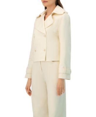 Women's Short Cotton Trench Coat