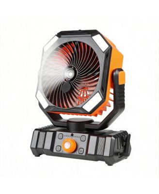 Portable Camping Fan With Misting Rechargeable Led Light 20000mAh