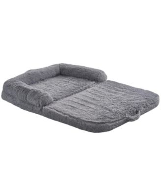 Human Dog Bed 72x48x10 in Washable PV Velvet Foam Cover