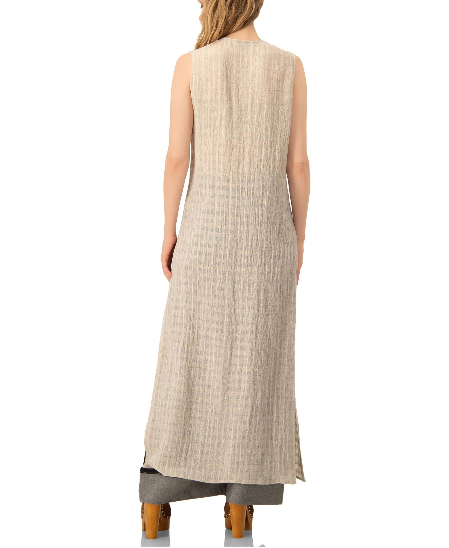 Women's Long Light Weight Sleeveless Tunic
