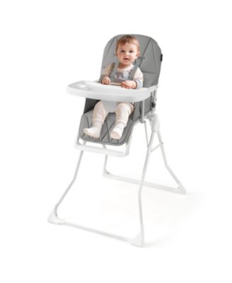 Easy Clean Compact Highchair with Removable Adjustable Tray and PU Seat Cushion