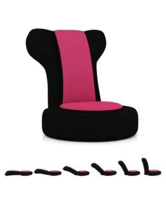 Floor Comfy Gaming Leisure Chair with Adjustable Headrest and Backrest