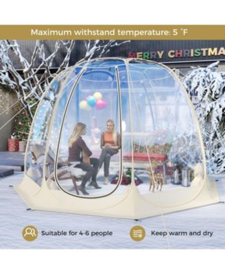 8.5 ft x 8.5 ft Transparent PVC Pop Up Bubble Tent Screen House