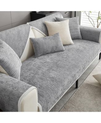 Striped Chenille Couch Cover, 35.4x70.9 inch