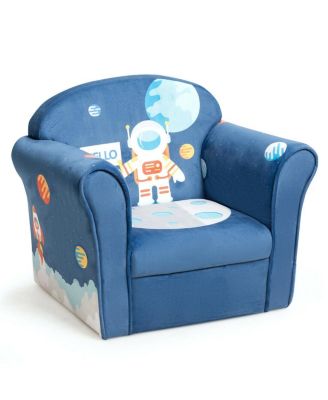 Kids Astronaut Armrest Upholstered Couch