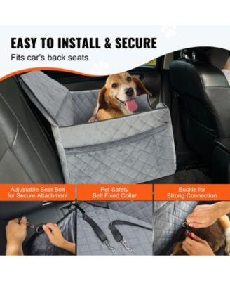 Dog Car Seat Booster 28 in Sponge Fill for up to 55 lbs