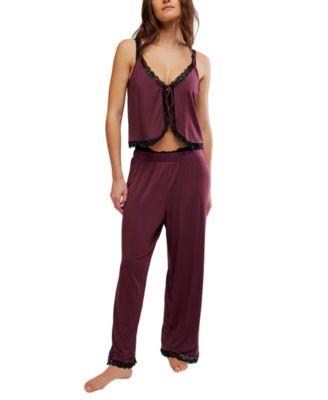 Women's Sleeveless Cami Top and Pants, 2-Piece Set