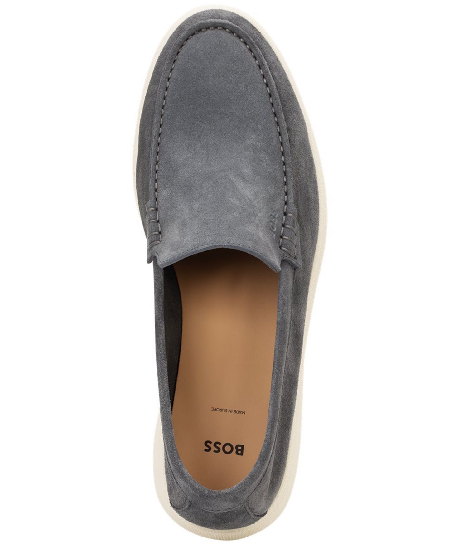 Мужские туфли Hugo Boss Sienne Round-Toe, цвет: Серый — фото 3