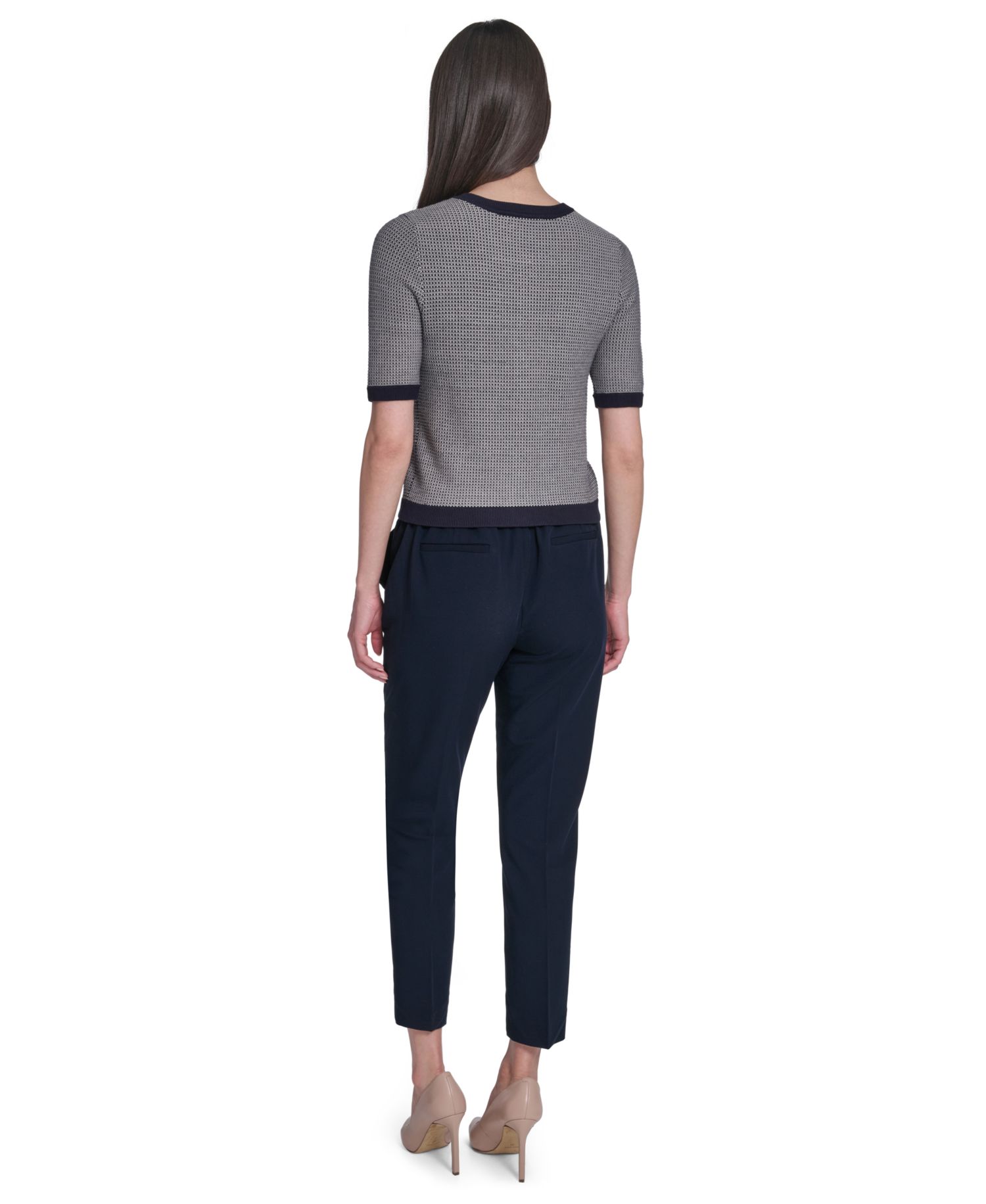 Women's Short-Sleeve Crewneck Sweater