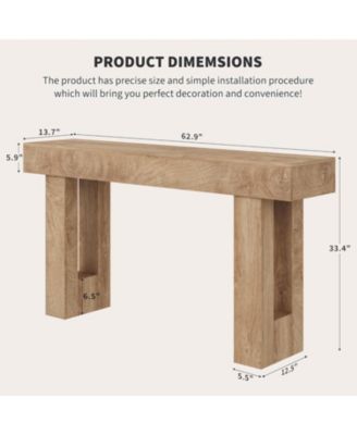 Console Tables for Entryway, Narrow Wooden Sofa Table Behind Couch, Farmhouse Style, Perfect for Entrance, Living Room, Easy Assembly