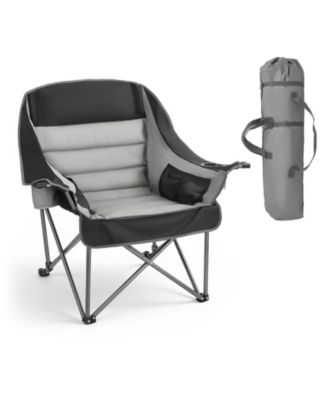 Oversized Padded Camping Chair 450 lbs with Dual Cup Holders