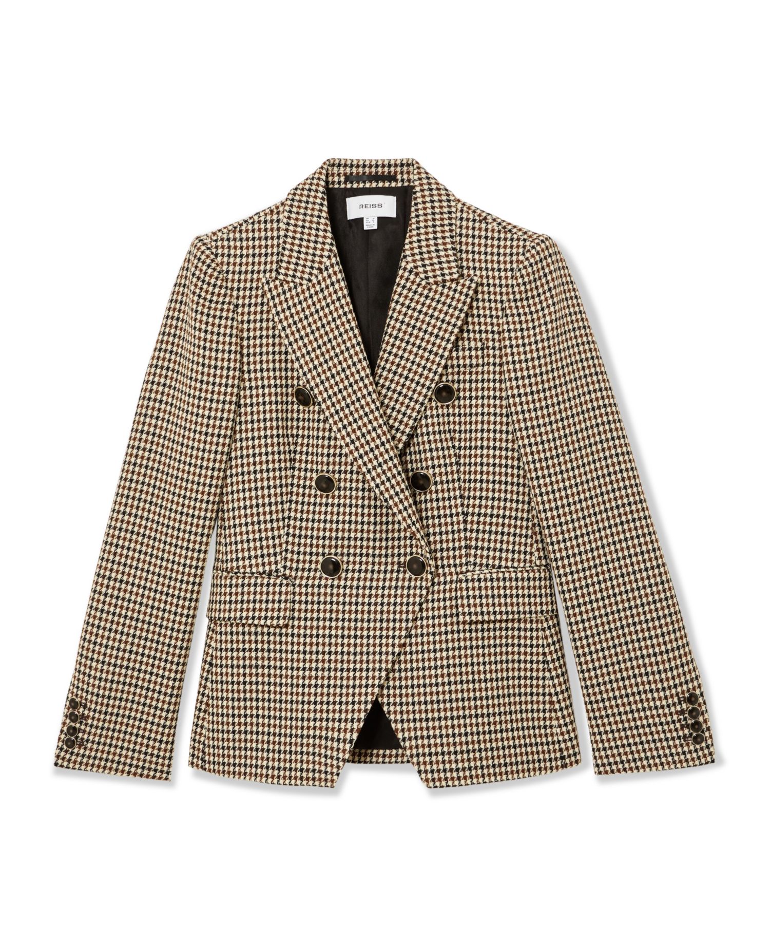 Women's Hartley Wool-Blend Double-Breasted Check Blazer