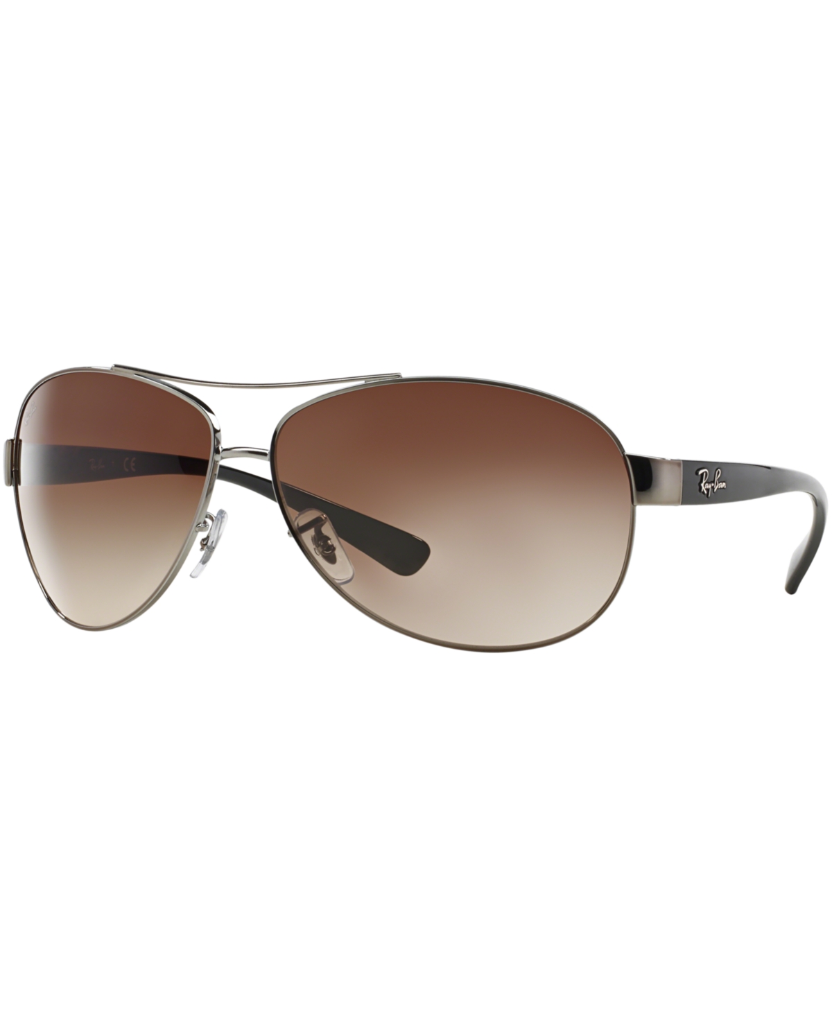 Shop Ray Ban Sunglasses, Rb3386 In Gunmetal,brown