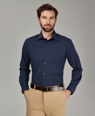 Men's Regular-Fit Micro Dot Dress Shirt
