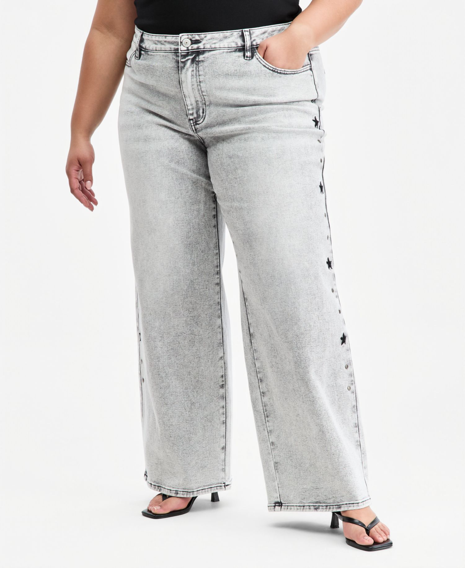 Trendy Plus Ultra 90's Studded Jeans