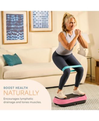 Waver Mini Vibration Plate Exercise Machine for Lymphatic Drainage - Compact Whole Body Vibrating Platform for Muscle Toning