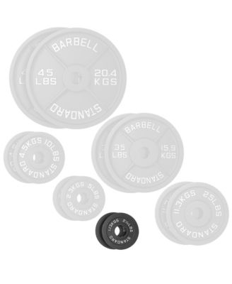 Set of 2 Standard Cast Iron Olympic 2-inch Weight Plates (2.5 LB each)