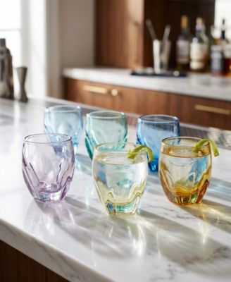 Godinger Stockholm Colored Shot Glasses, Set of 6 - Macy's